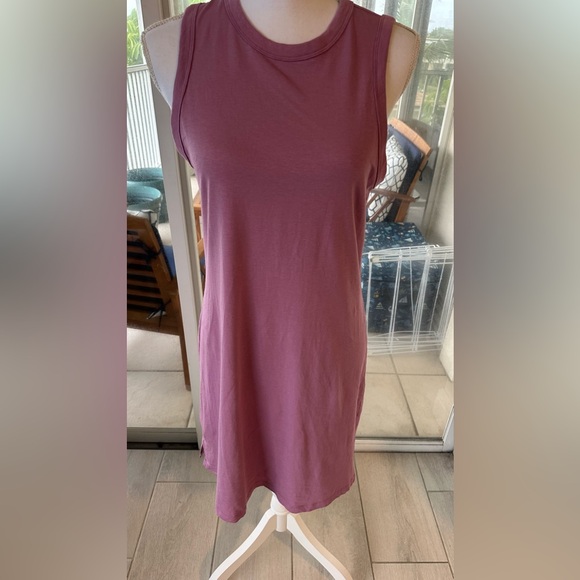 Lululemon All Yours Tank Dress Color Pink Vitasea Midi - Picture 5 of 11